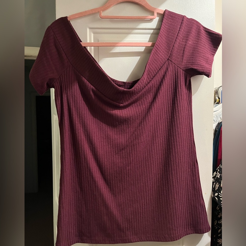 Ribbed fitted top